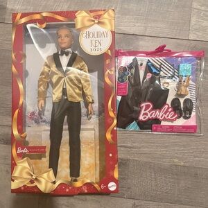 Barbie Signature Holiday Ken 2025 and Wedding suit outfit